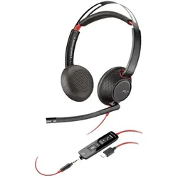 Poly Plantronics Blackwire 5220 Headset, Stereo, USB-C und 3,5mm -Klinke, Unified Communication optimiert