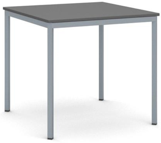 B2B Partner Esstisch BASIC, 80x80 cm, Gestell dunkelgrau, Graphit