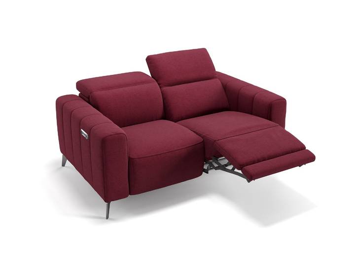 2-Sitzer Couch PALERMO Stoffsofa Elegant