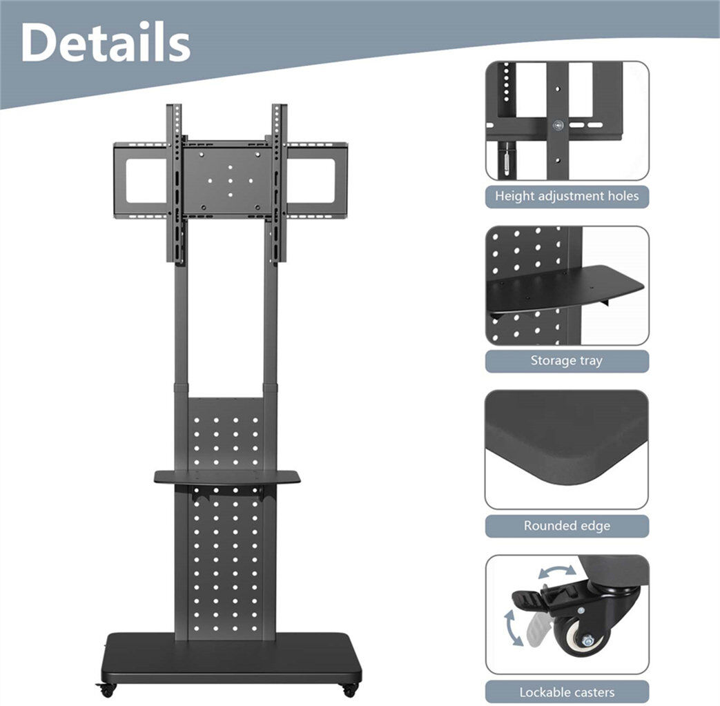 Symple Stuff Multi-Screen Single Screen Electronic Mount Black 70cm W X 41cm D