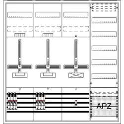Striebel & John DA47BH5 Komplettschrank, AP Dreipunkt, A47 2Z1S1V5A2 2CPX054259R9999