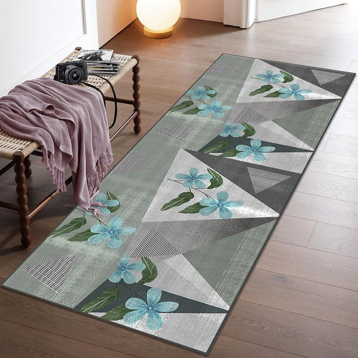 Wasbare Antislip Loper voor Gang, Hal of Keuken - Rechthoekig - Polyester