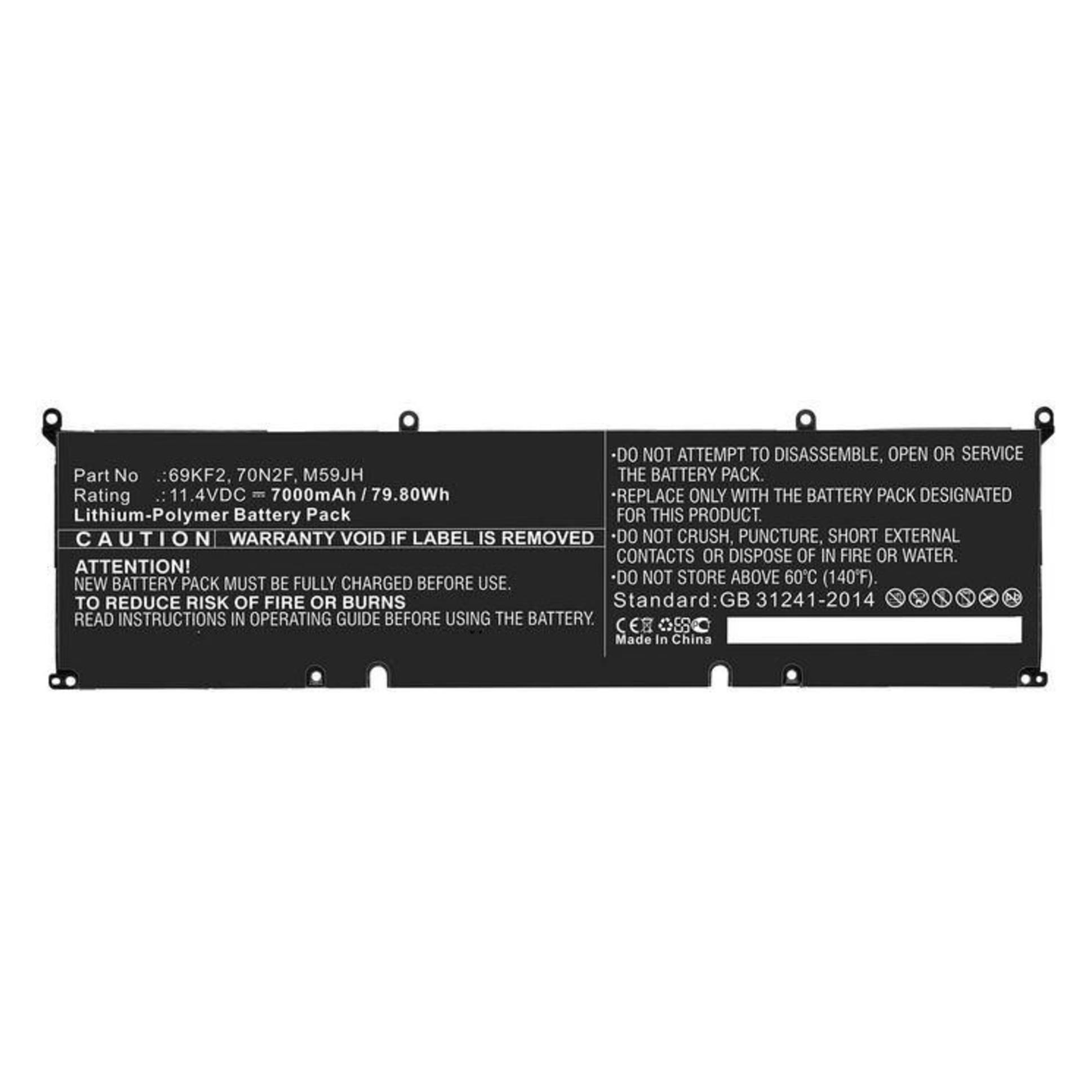 CoreParts 70N2F-CP (1 Zelle, 6000 mAh) (70N2F-CP)