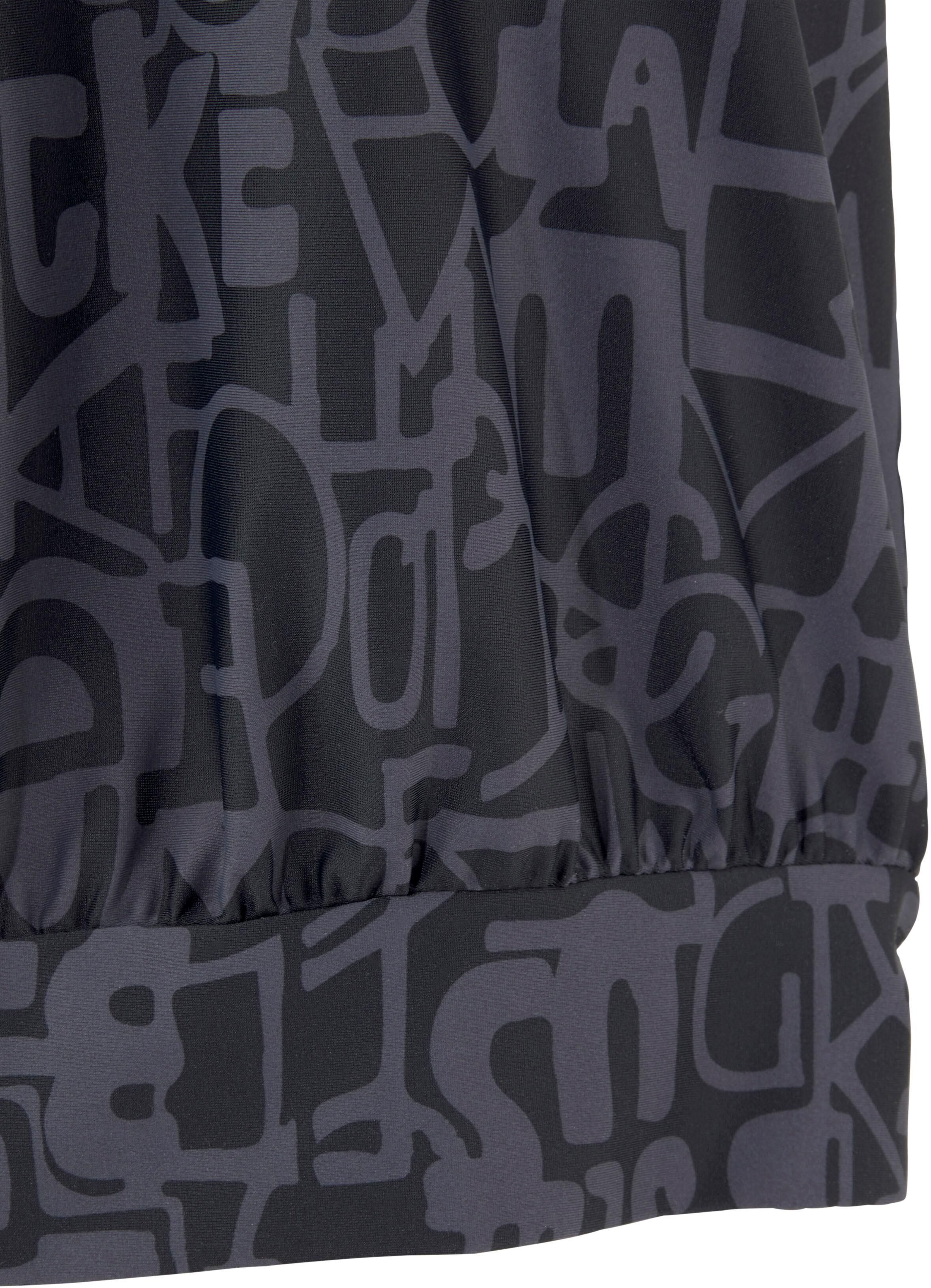 Oversize-Tankini VENICE BEACH, Damen, Gr. 44, N-Gr, schwarz (schwarz, grau), Polyamid, Bikini-Sets Oversize-Tankini, Oversize-Form