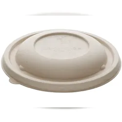 BePulp MONOUSO - Deckel aus Zuckerrohr für Schüssel Ø17x3cm (300 Stück)