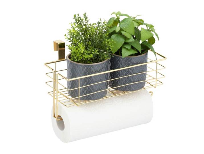 Relaxdays 5x paniers suspension avec porte-rouleau