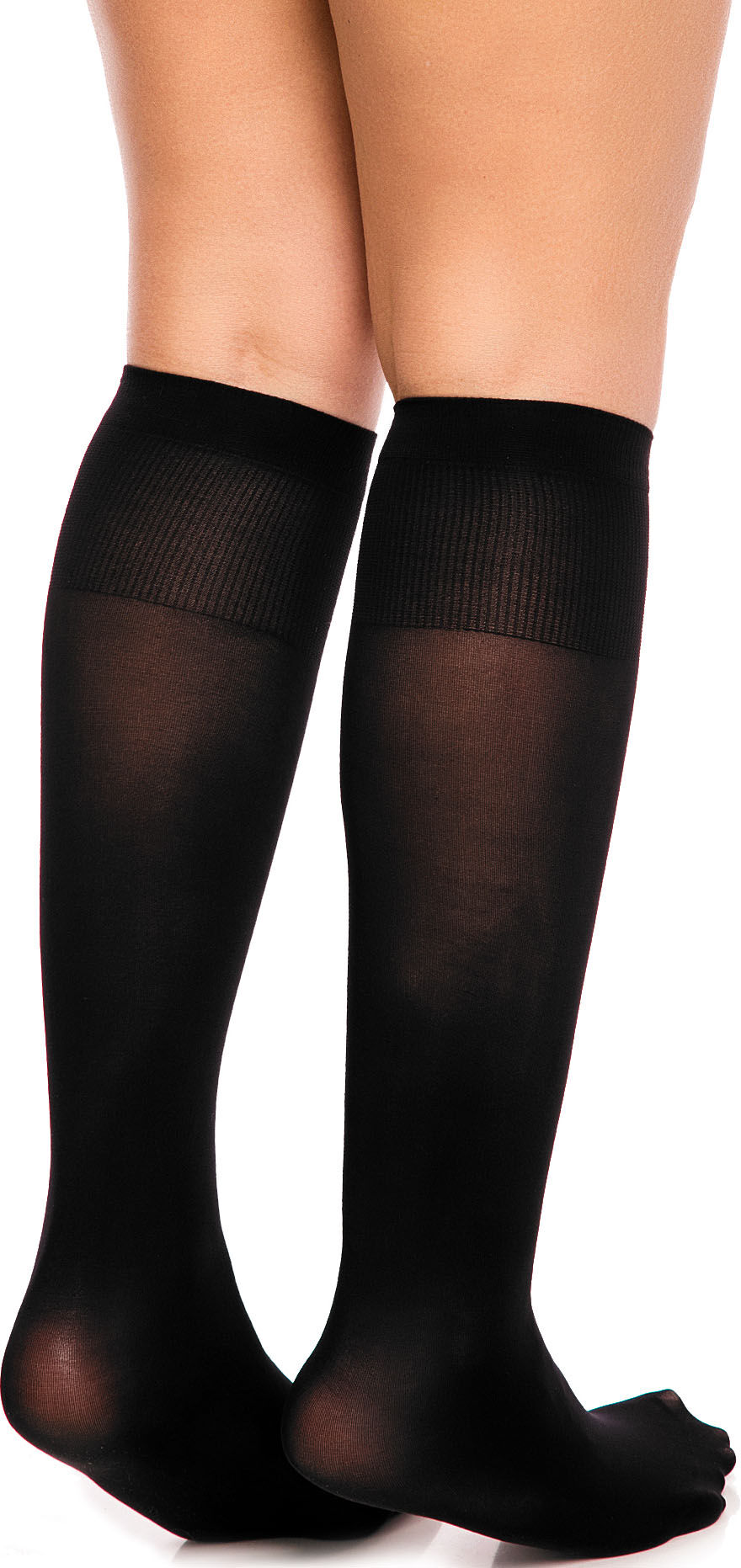 Feinkniestrümpfe GLAMORY "Fit", Damen, Gr. DEN: 50, schwarz, Microfaser, unifarben, elastisch, Socken Feinkniestrümpfe, mit sehr bequemen Komfortbündchen schwarz DEN: 50