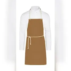 CORSICA - Cord Bib Apron with Pocket: One Size / Caramel