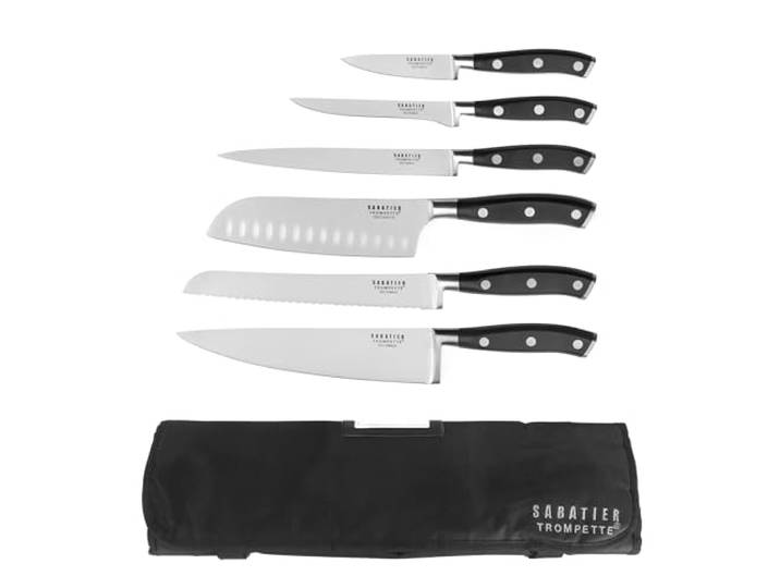 Sabatier Trompette Vulcano - Valise hôtelière 6 couteaux de cuisine