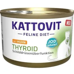 Kattovit 185gx12 Feline Diet Thyroid Huhn 185g Katzennassfutter