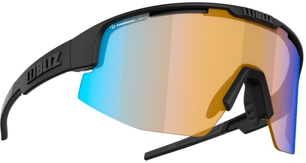 Bliz  - Matrix Small Matte Black Nano Optics Nordic Light Coral Orange Blue Mirror - Lunettes de soleil