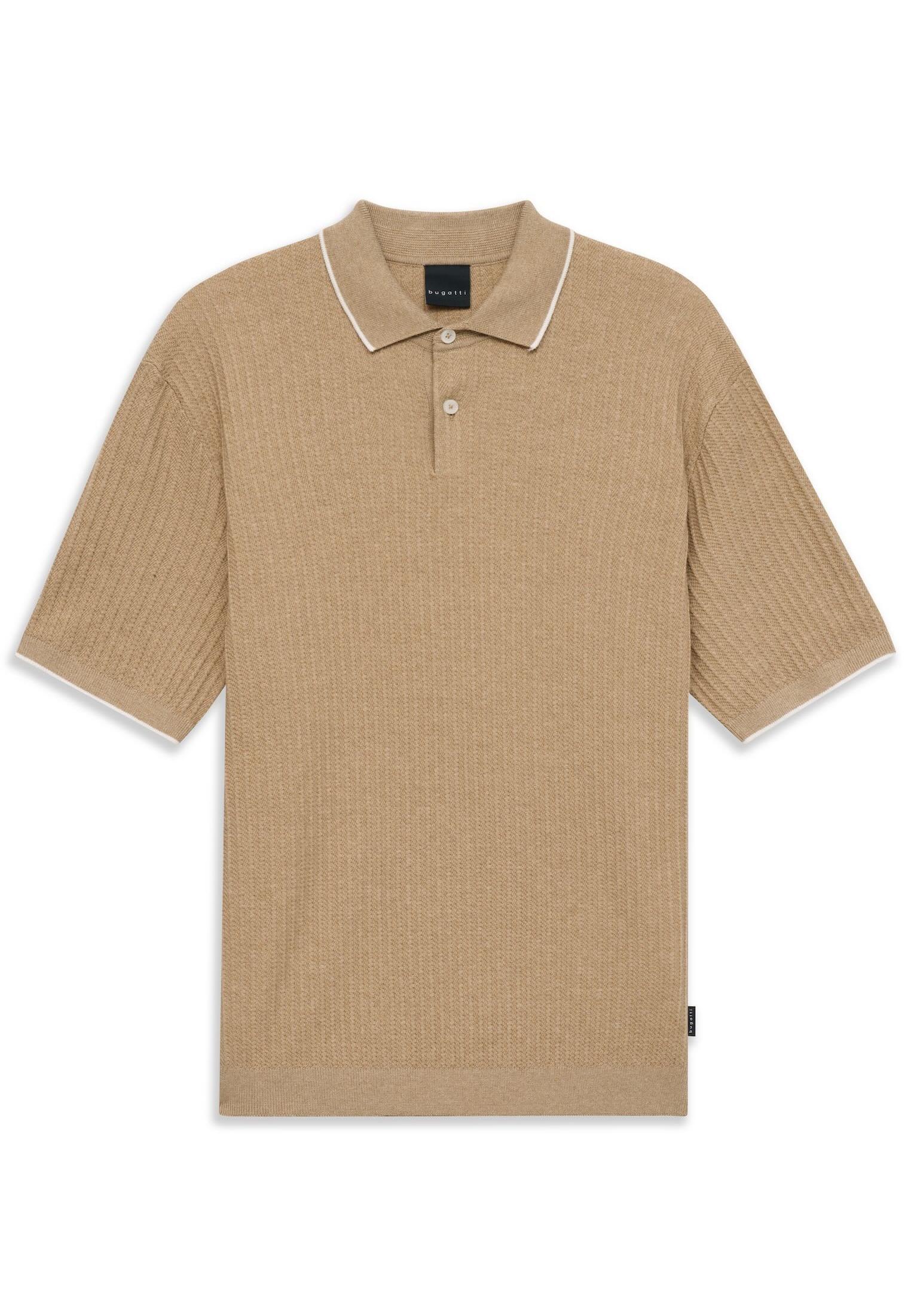 Bugatti Herren Poloshirt gestrickt in Regular Fit