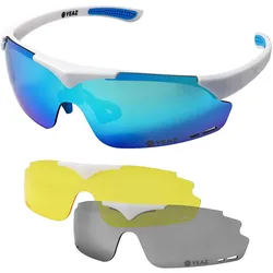 Yeaz, Damen, Sportbrille, Sunup (Weiss, Blau), Weiss