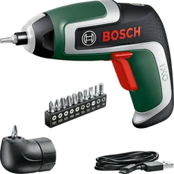 Bosch IXO 7. Generation – Kompakter Akku-Schrauber mit 3,6V & USB (inkl. Winkel-Aufsatz, schraubt bis zu 190 Schrauben)