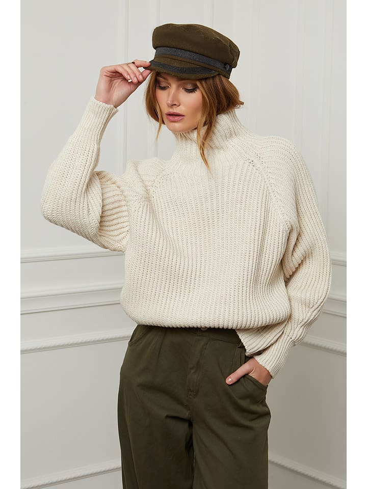 Joséfine Wollpullover "Baby" in Beige - S