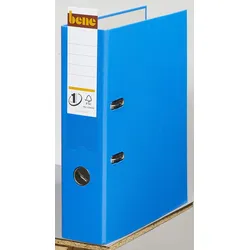 bene Ordner Rückenbreite 8 cm DIN A4 Kunststoff blau