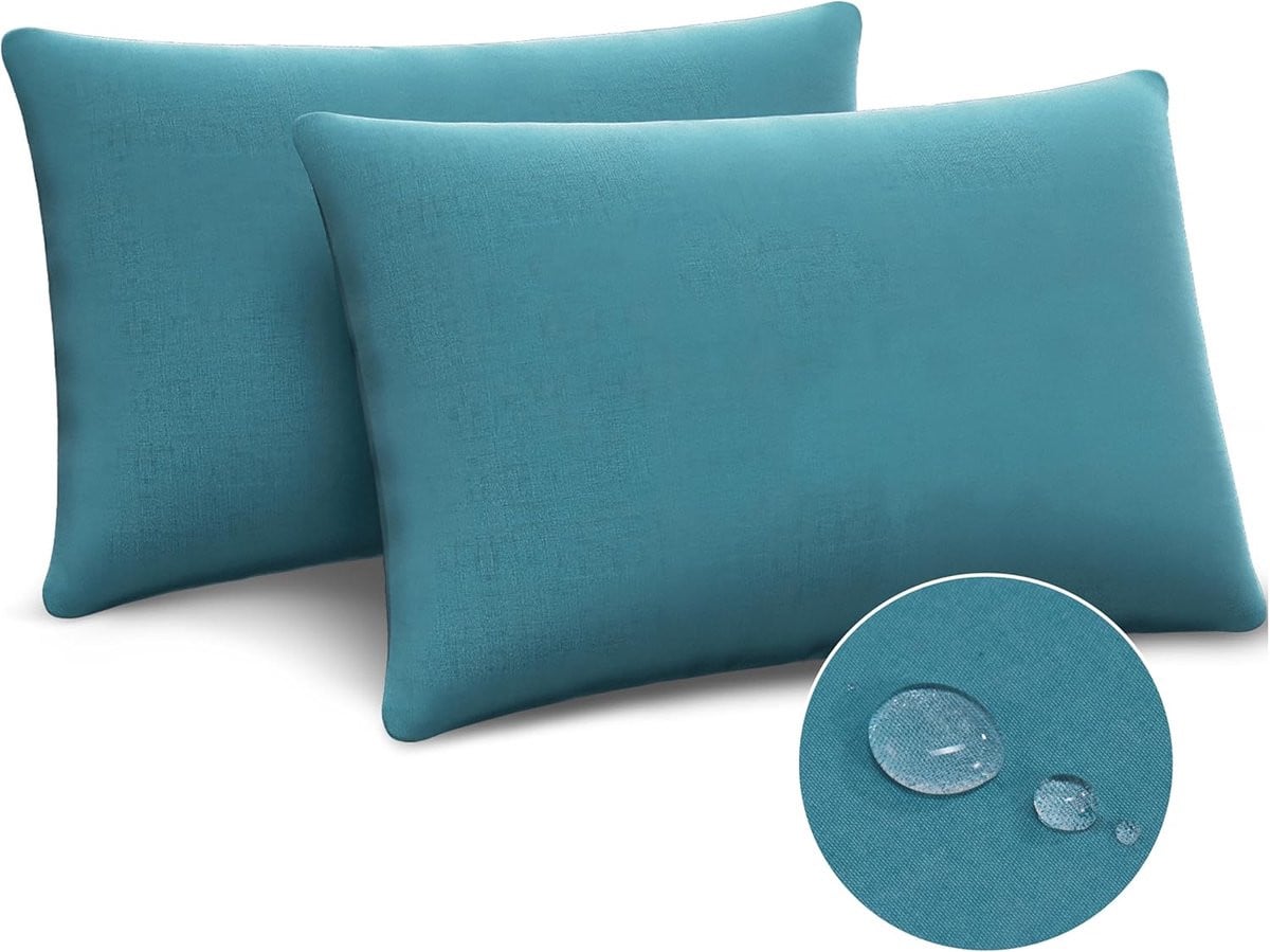 SnelShoppen Set van 2 Waterproof Kussenhoezen, Ademend en Allergievriendelijk, 50 x 70 cm