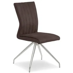 2er-Set Stuhl Como Mikrofaser Braun