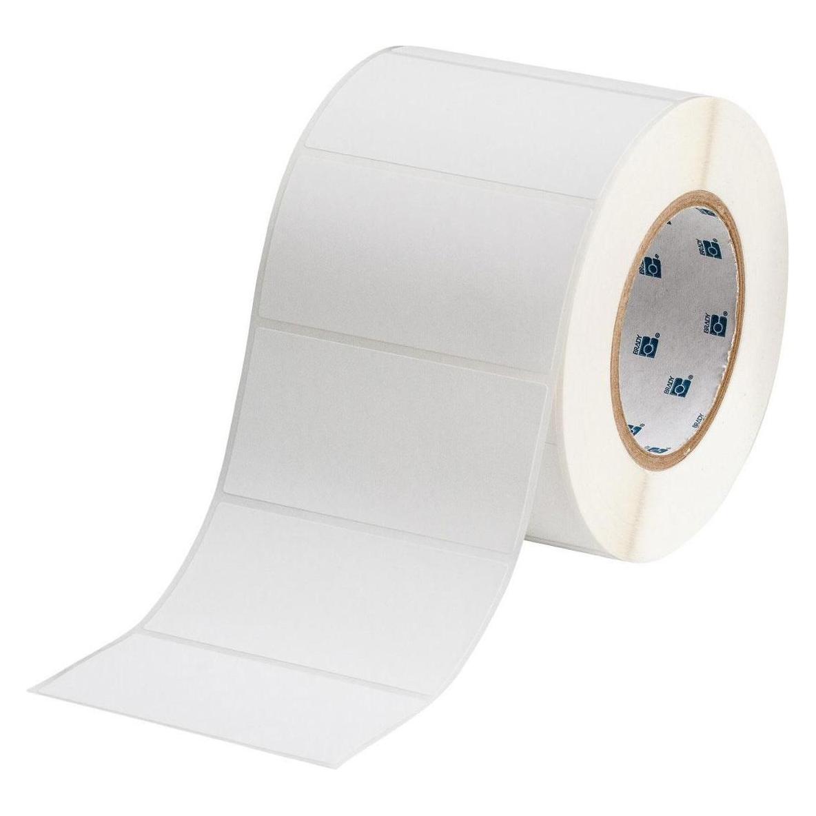 Brady THT-55-449-1, Polypropylen, matt, Weiss, 101.60 x 50.80 mm, wiederablösbar (1000 E.) (106.68 mm) (THT-55-449-1)
