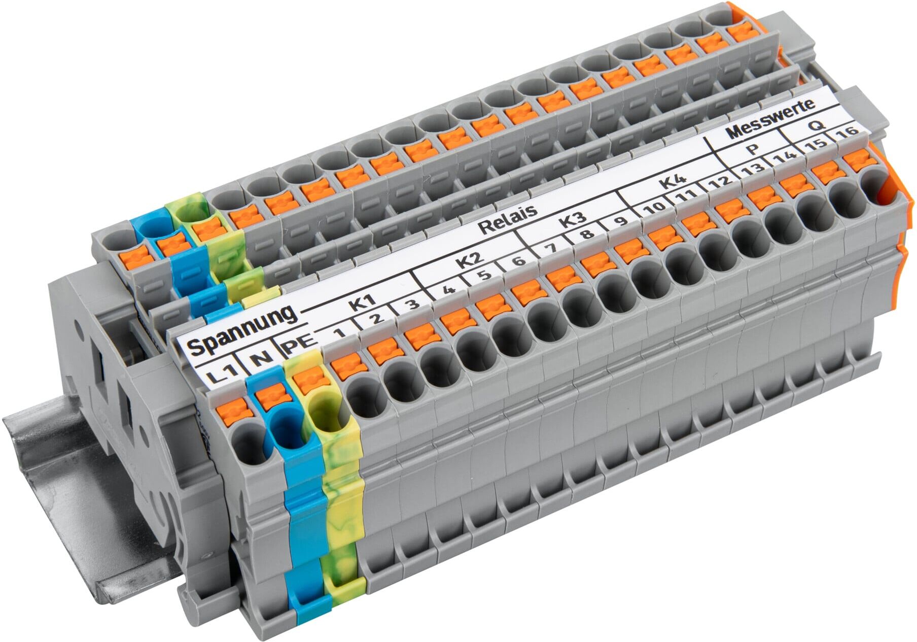 WAGO Relaisklemmenleiste 821-504 grau 2,50 mm²)