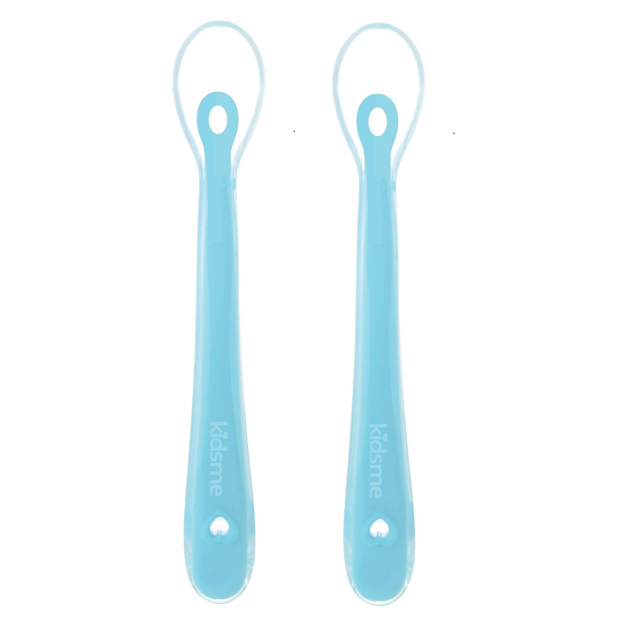 Kidsme Silicone spoon - Aquamarine 2-pack (KIDS140308AQ) (KIDS140308AQ)