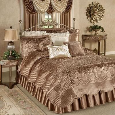 Touch of Class Prima Coverlet Set Smoky Topaz, Queen, Smoky Topaz
