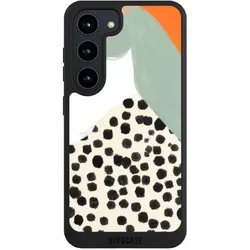 Nivocase Handyhülle für Samsung Galaxy S23 Hülle NIVOpure Case Schwarz Abstrakt Boho Kunst (Samsung Galaxy S23), Smartphone Hülle, Schwarz