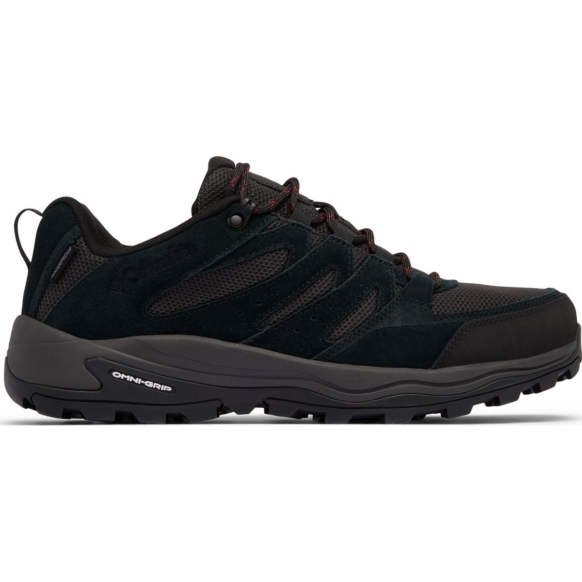Columbia Men's Redmond IV Waterproof Walking Shoe black, mountain red (010) 9.5 212872-2128721-010-9.5