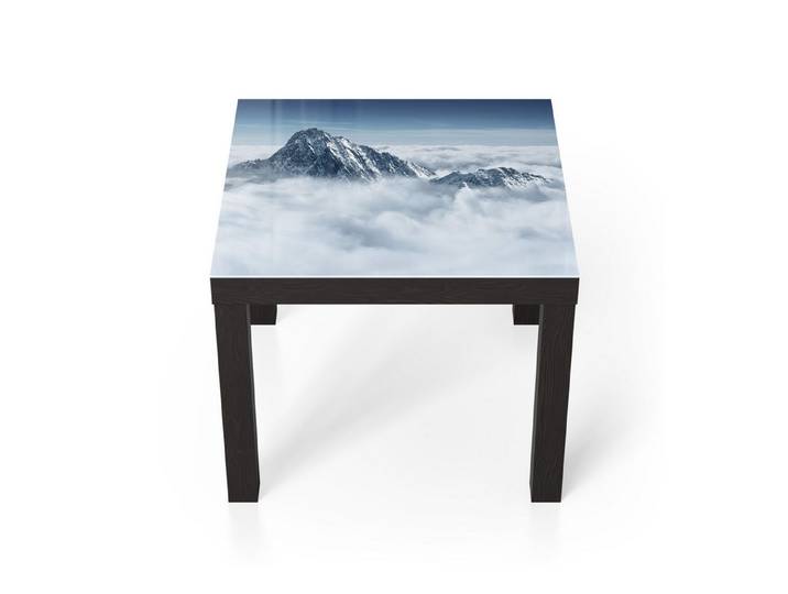 DEQORI Couchtisch 'Himmlische Gipfel', Glas Beistelltisch Glastisch modern