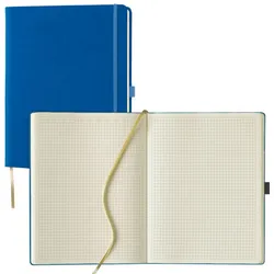 Lediberg Notizbuch ca. DIN A4 kariert, 240 Seiten blau