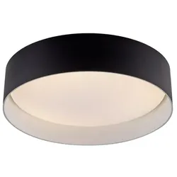 SCHÖNER WOHNEN-Kollektion LED-Deckenleuchte Tavoli Alu, Eisen, Stahl & Metall Schwarz 28,5 cm