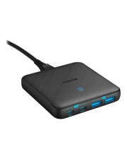 Anker Innovations PowerPort Atom III Slim Netzteil Wechselstrom 100-240 V 65 Watt Ausgangsanschlüsse: 4 Europa Schwarz (A2046G12)