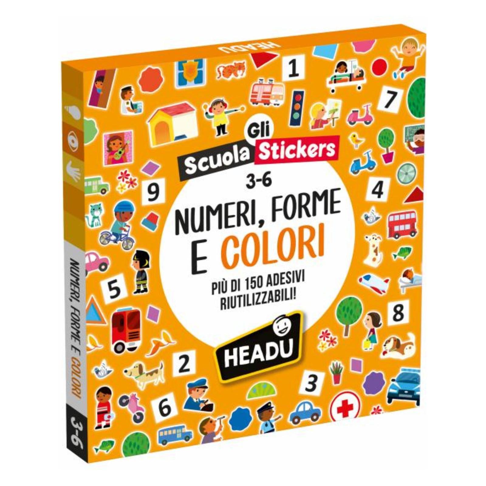 Headup Games Scuola Stickers Numeri Forme e Colori (68646954)