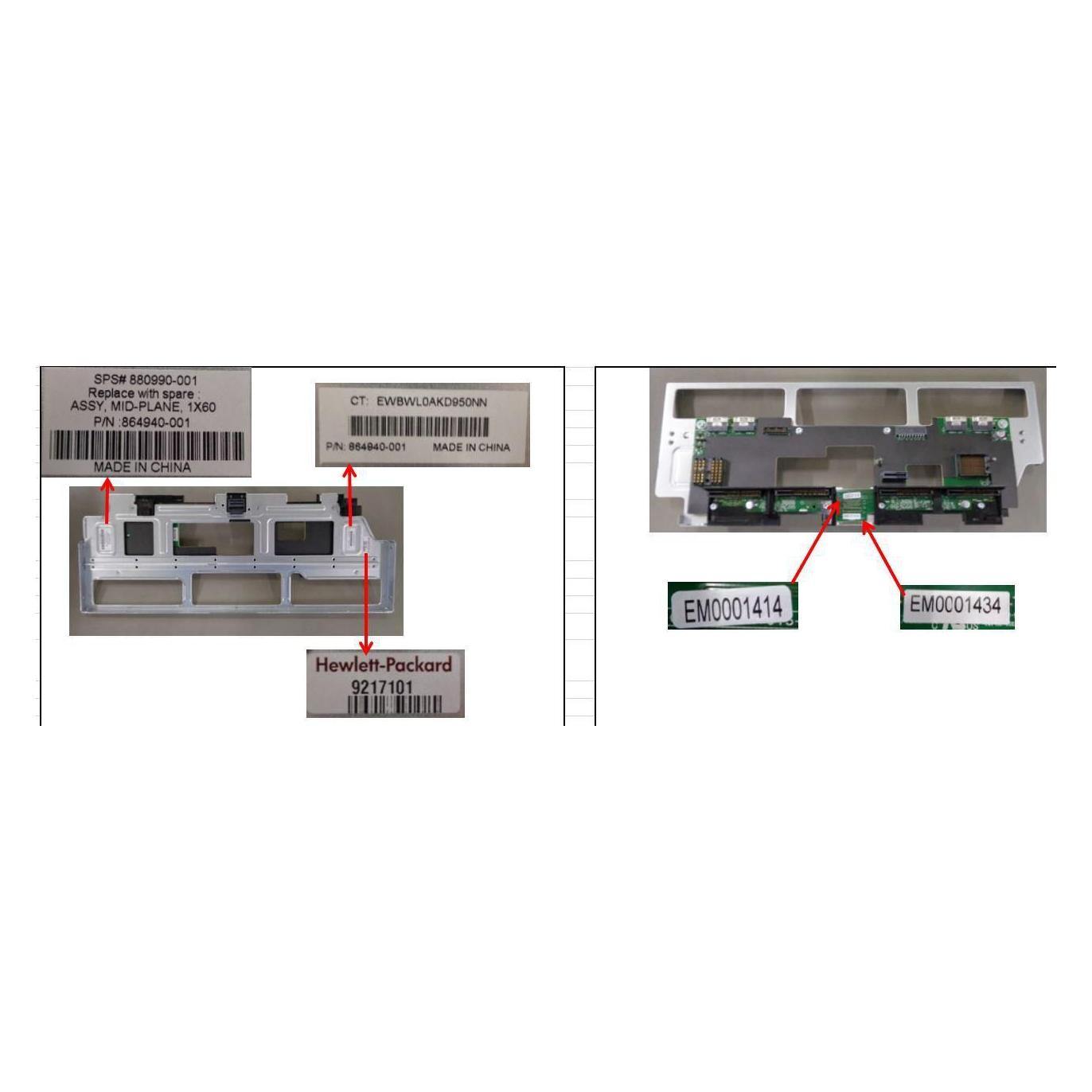 HPE SPS-MIDPLANE 1X60 (880990-001)