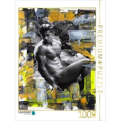 CALVENDO Puzzle Ein Motiv aus dem Kalender Männer - übermalte Aktfotografien | 1000 Teile Lege-Größe 64x48cm Foto-Puzzle für glückliche Stunden