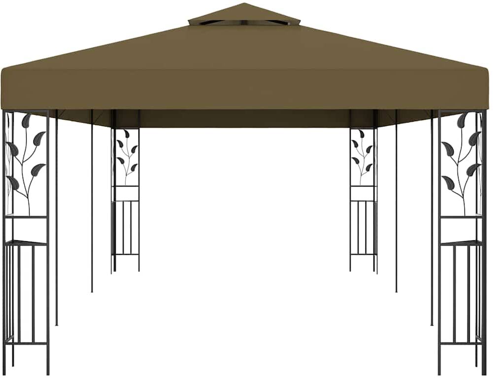 vidaXL Chapiteau 6x3 m Taupe 180 g/m²