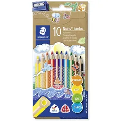 STAEDTLER Farbstift Noris Club jumbo 128 NC10 sort. 10 St./Pack.