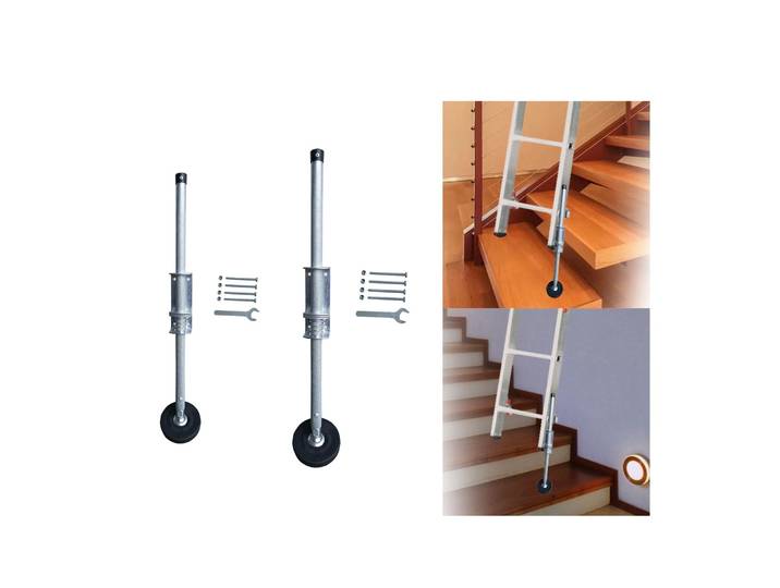 Pieds de stabilisateur d'échelle d'extension, pieds de nivellement d'échelle avec pieds en caoutchouc pour travailler sur les escaliers, marches à domicile