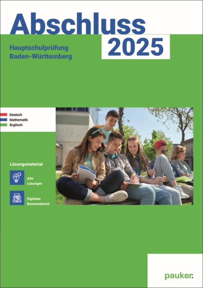 Bergmoser + Höller Verlag AG - Abschluss 2025 - Hauptschule Baden-Württemberg - Lösungsband: Deutsch, Mathe und Englisch - Prüfungsvorbereitung 2025: Zur Prüfungsvorbereitung 2025 - Preis vom 07.10.2026 11:45:10 h
