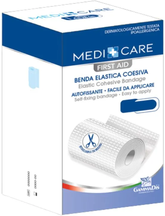 GAMMADIS FARMACEUTICI Srl Gammadis Medicare, Benda Elastica Coesiva 10 cm x 20 m, 1 pezzo