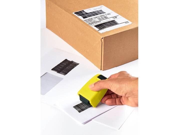 Datenschutz-Stempelroller zum Schutz vor Datenklau