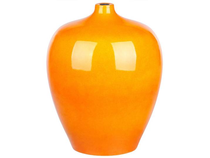 Beliani Blumenvase Terrakotta orange Terrasa, Orange, Stein, Mode, 37 cm, Dekoration, Vasen, Keramikvasen