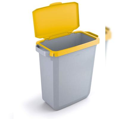 Durable DURABIN 60 grau + gelben Deckel (Klappdeckel)