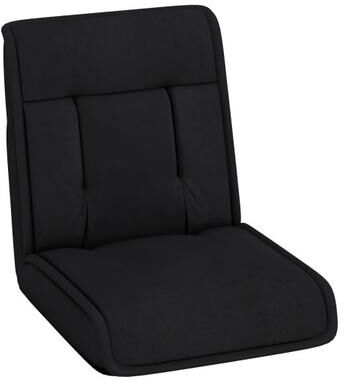 Costway Folding Floor Chair Convertible Lazy Chair with 14-Poistion Adjustable Backrest-Black