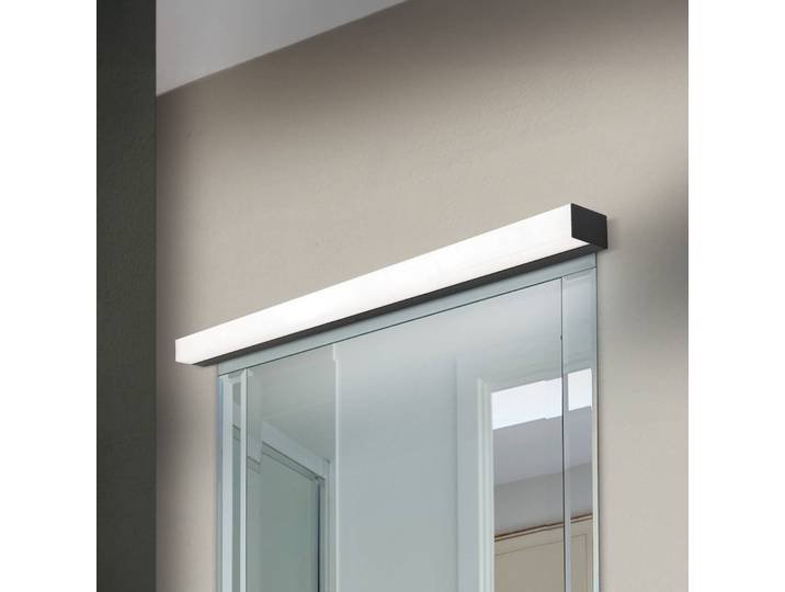 ORION Wandleuchte Horizon, schwarz, für Badezimmer, Aluminium