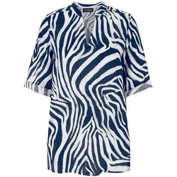 Long-Bluse 3/4-Arm Doris Streich blau, 40