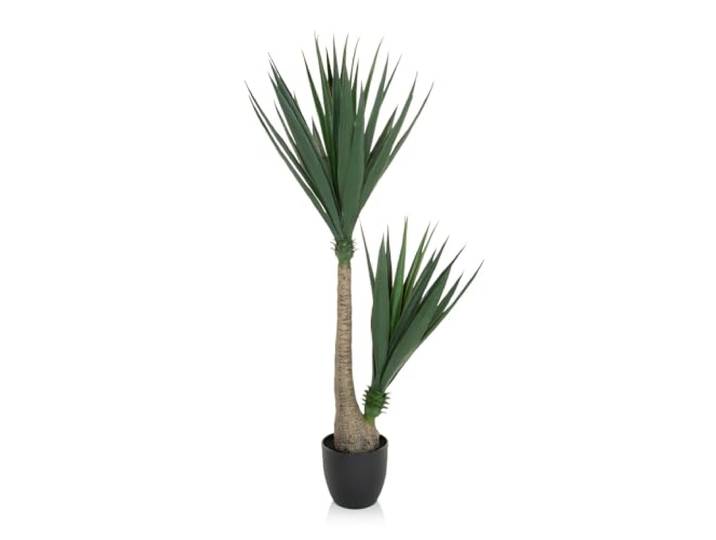 hjh OFFICE Plante Artificielle Yucca Palmier Hauteur 135 cm Vert Palmier Arbre Artificiel Grande Plante d'intérieur Artificielle\, 871007
