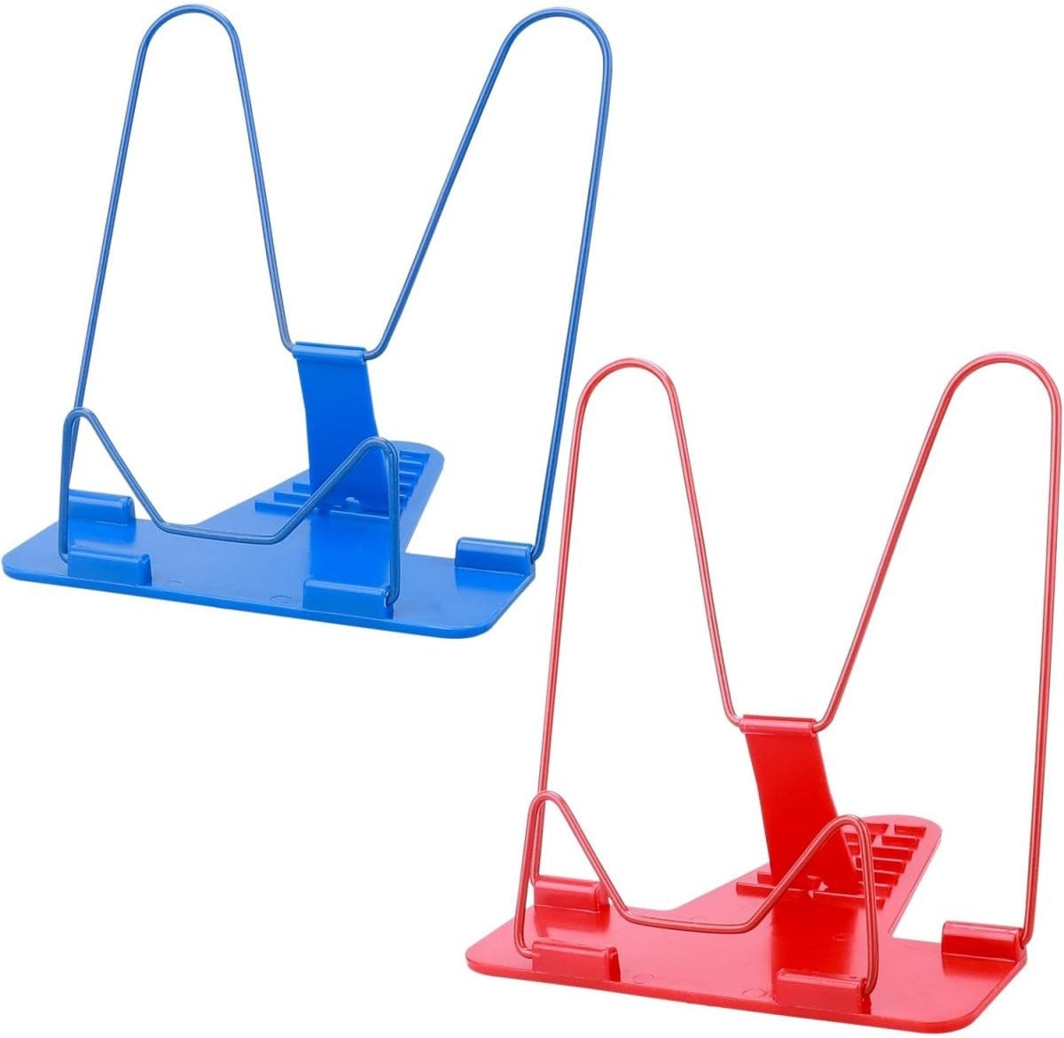 EXCITAT Boekenplank en Leesrek 2-Pack - Verstelbare Hoek - Rood en Blauw