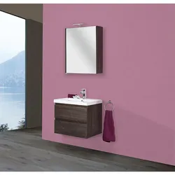 Badmöbel-Set ELAI Serie MBO Eiche Sherwood Dekor Breite 600mm 2 Auszüge Evenes