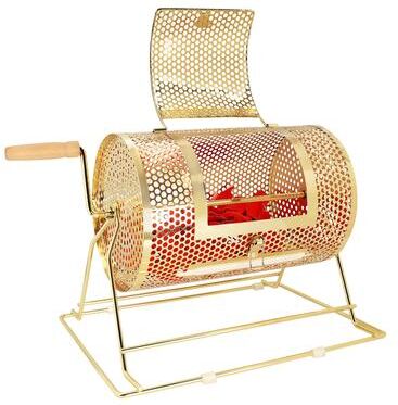 GSE Games & Sports Expert GSE™ Small Brass Raffle Ticket Drum - Holds 2,000 Tickets or 80 Ping Pong Raffle Balls